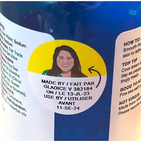 Lush Kitchen Exclusive Freeze Peppermint Sea Salt Shower Gel Body Wash NWT - Picture 6 of 12